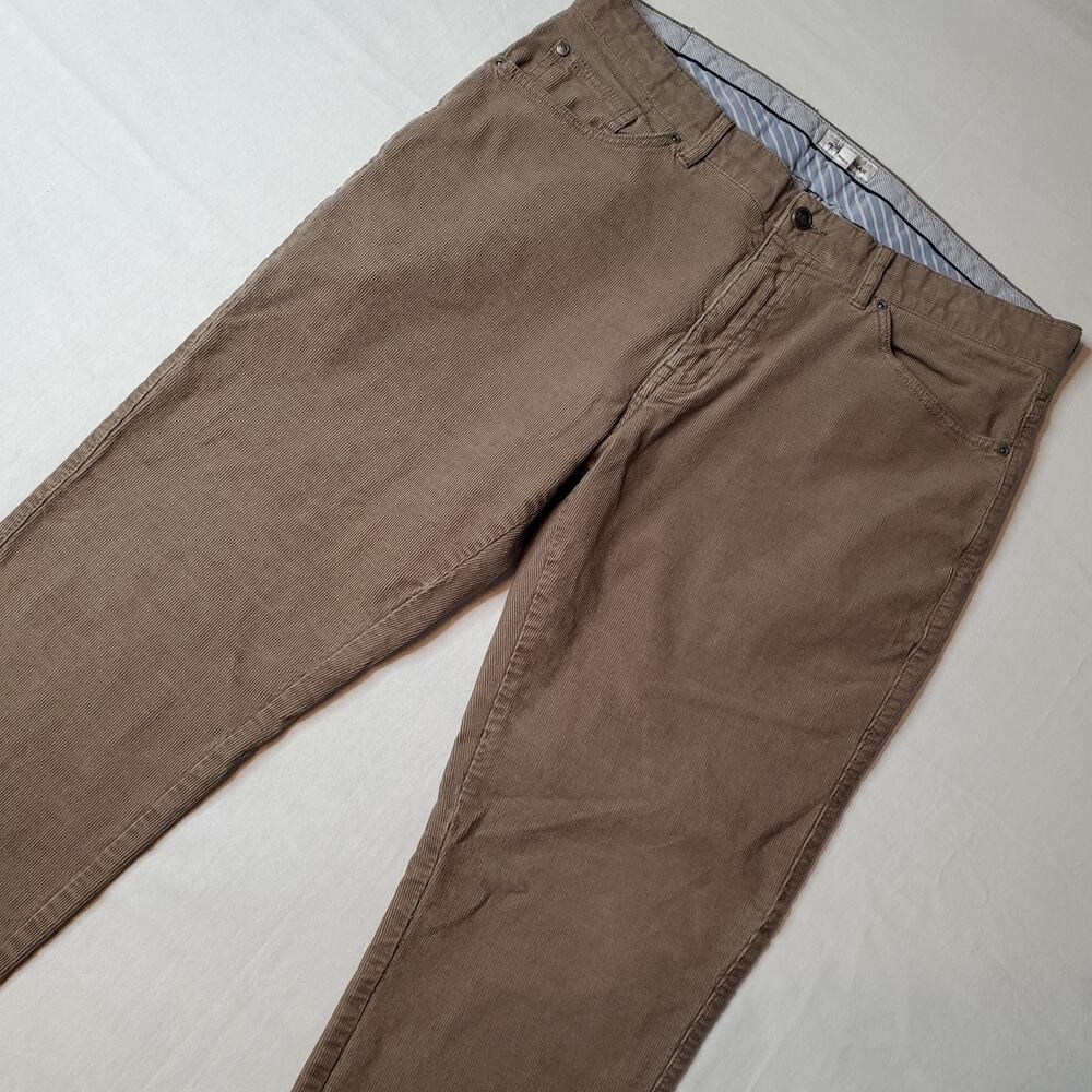 Peter Millar Men's Size 36X32 Crown Corduroy Pants Brown MF21B29